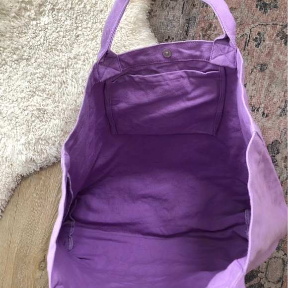 Isabel Marant Large Purple Cavas Shopper Shoulder Tote Bag - Picture 5 of 6